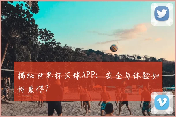 揭秘世界杯买球APP：安全与体验如何兼得？